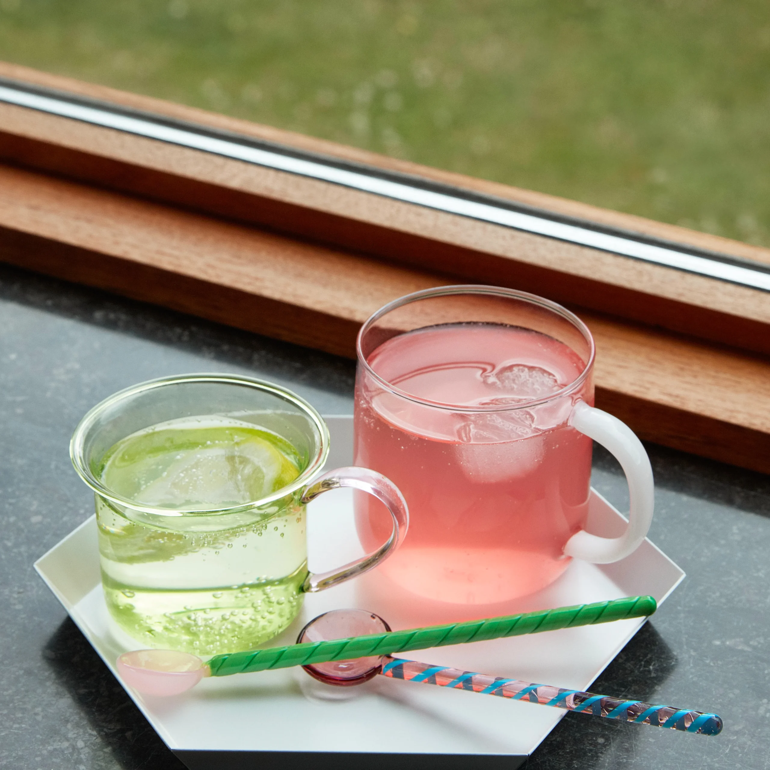 Hay Cuillère En Verre Round Lot De 2 4 Hay Cuillère En Verre Round Lot De 2 – Image 2