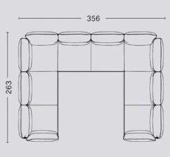 Hay Canapé D'angle Double Pandarine / Accoudoir Inclinable