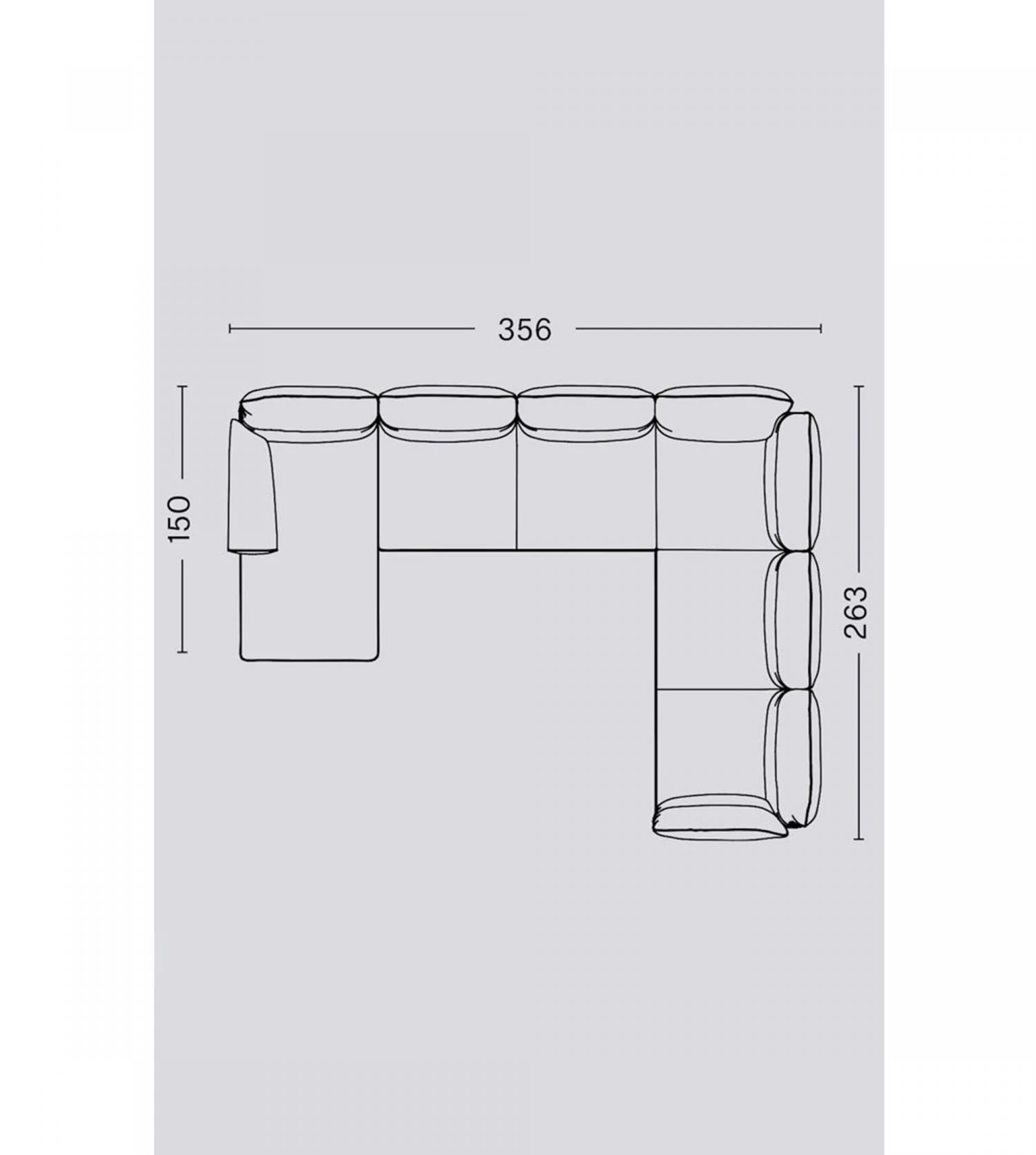 Hay Canapé D'angle Méridienne Pandarine / Accoudoir Mixte 3 Hay Canapé D'angle Méridienne Pandarine / Accoudoir Mixte