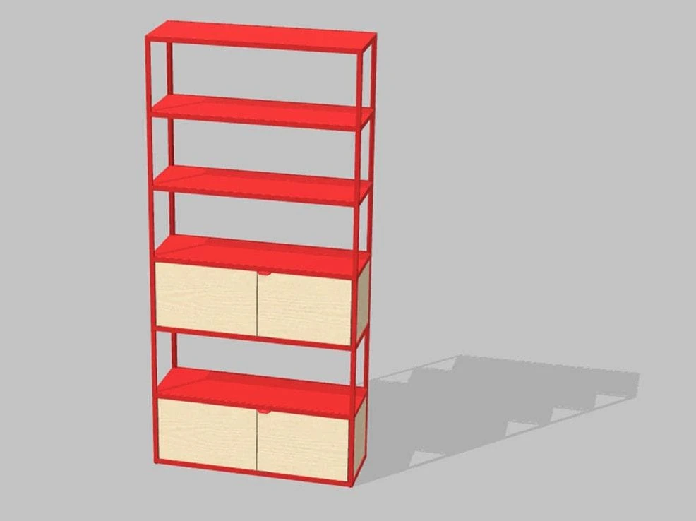 Hay ÉTAGÈRE NEW ORDER ROUGE 3 Hay ÉTAGÈRE NEW ORDER ROUGE