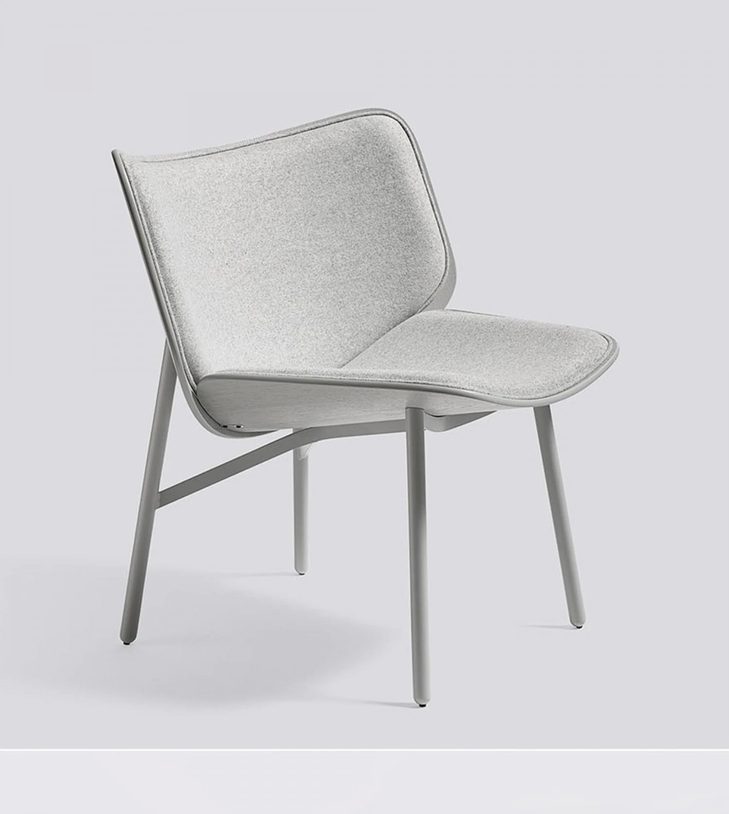 Hay Fauteuil Dapper Pied Gris Clair Coque Chêne Teinté Gris - Tapissé En Divina Mélange 120 4 Hay Fauteuil Dapper Pied Gris Clair Coque Chêne Teinté Gris - Tapissé En Divina Mélange 120 – Image 2