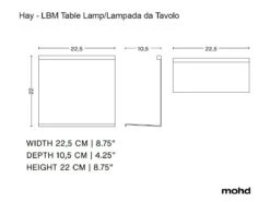 Hay Lampe De Table LBM -Hay Magasin lampe de table lbm 3